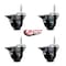 Service Caster 3 Inch Phenolic Wheel Swivel 34 Inch Threaded Stem Caster Set with Brake SCC SCC-TS20S314-PHR-PLB-34212-4 - alternate 4